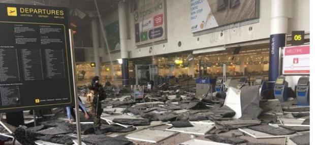 Aeropuerto de Bruselas tras el atentado