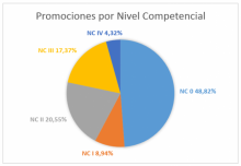 El 48,82% de las promociones han sido para trabajadores del nivel competencial 0.