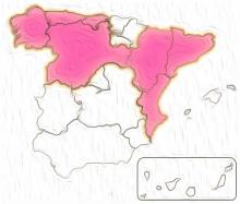En el mapa, territorios con los procesos electorales finalizados donde CCOO ha sido la sección sindical más votada. Quedan por finalizar en Madrid, Sur y Canarias.